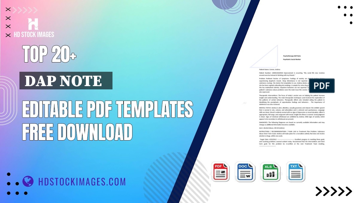 Top 20+ Dap Note   Editable PDF Templates Free Download