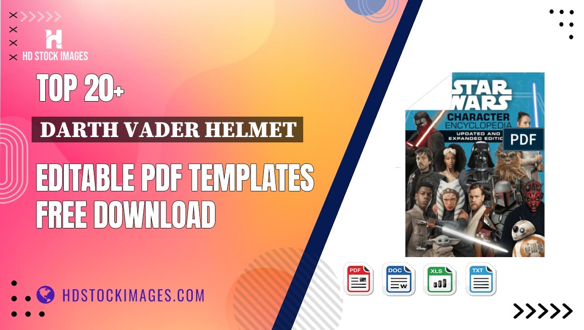 Top 20+ Darth Vader Helmet Editable PDF Templates Free Download