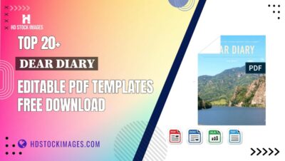 Top 20+ Dear Diary Editable PDF Templates Free Download