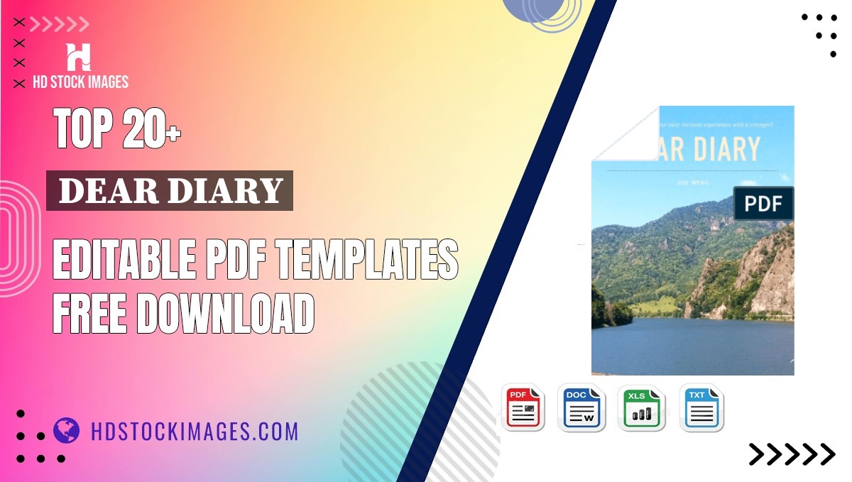 Top 20+ Dear Diary Editable PDF Templates Free Download