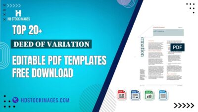 Top 20+ Deed Of Variation Editable PDF Templates Free Download