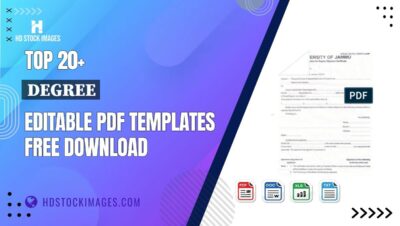 Top 20+ Degree Editable PDF Templates Free Download