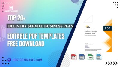 Top 20+ Delivery Service Business Plan Editable PDF Templates Free Download