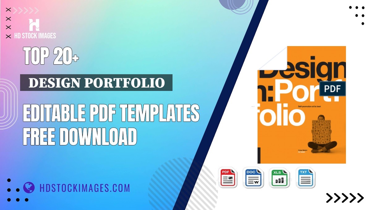 Top 20+  Design Portfolio  Editable PDF Templates Free Download