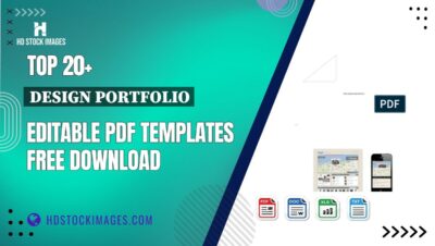 Top 20+ Design Portfolio Editable PDF Templates Free Download