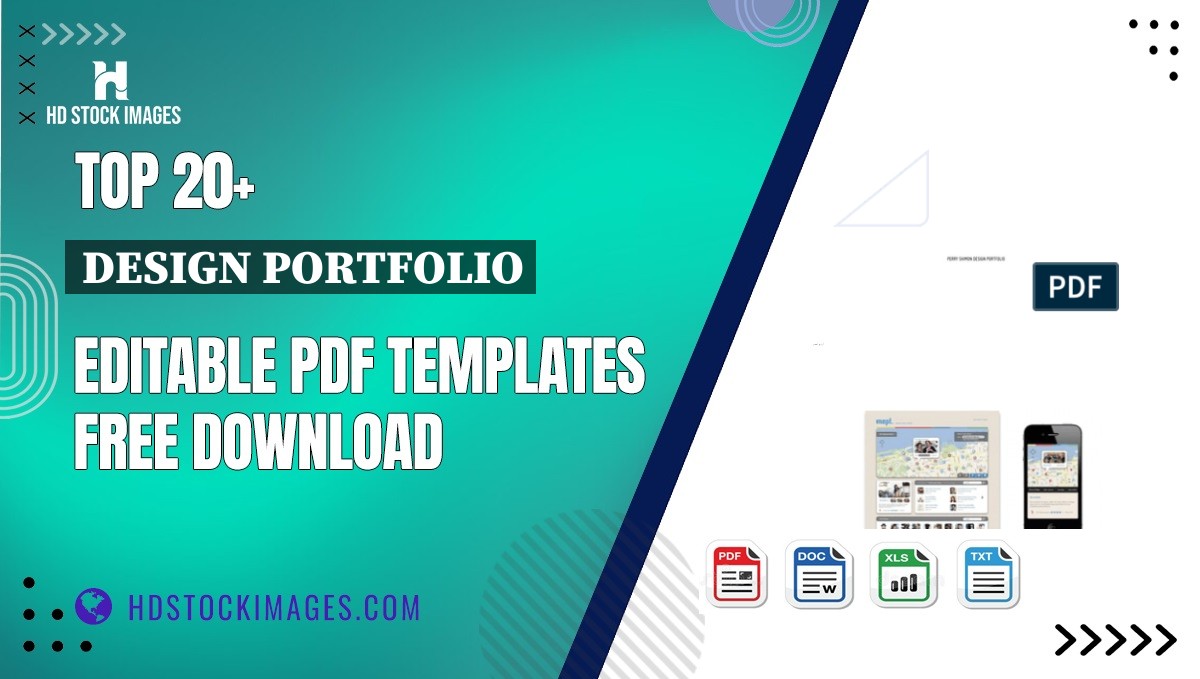 Top 20+ Design Portfolio Editable PDF Templates Free Download