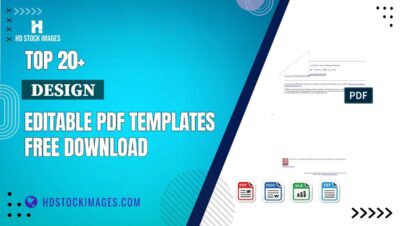 Top 20+  Design  Editable PDF Templates Free Download