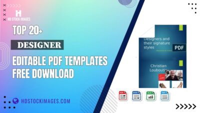 Top 20+   Designer Editable PDF Templates Free Download