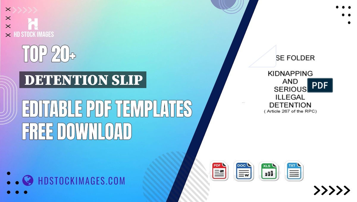 Top 20+ Detention Slip Editable PDF Templates Free Download