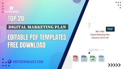 Top 20+ Digital Marketing Plan  Editable PDF Templates Free Download