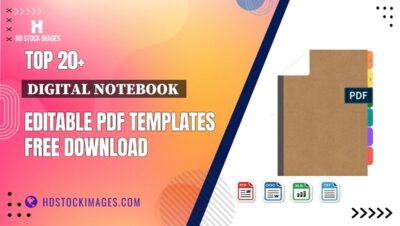 Top 20+ Digital Notebook  Editable PDF Templates Free Download