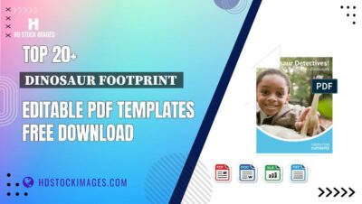 Top 20+ Dinosaur Footprint  Editable PDF Templates Free Download