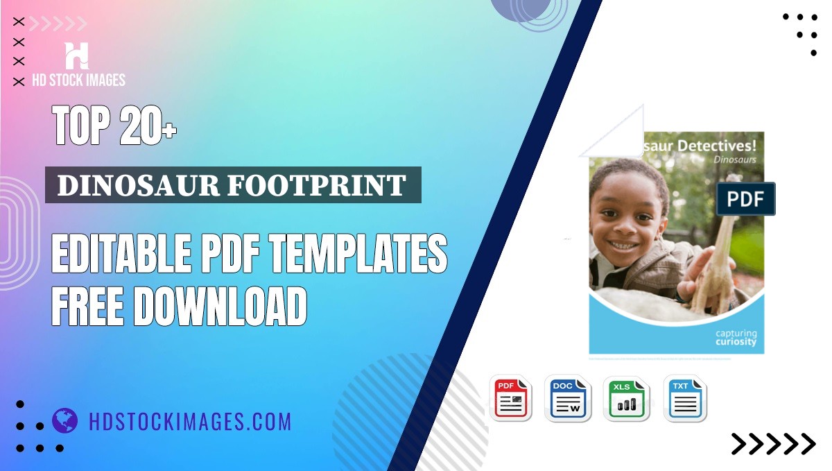 Top 20+ Dinosaur Footprint  Editable PDF Templates Free Download