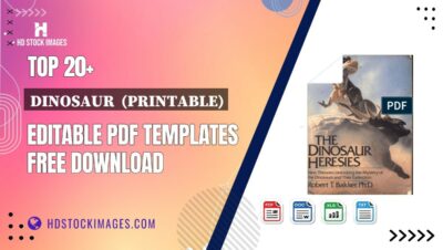 Top 20+ Dinosaur  (printable) Editable PDF Templates Free Download