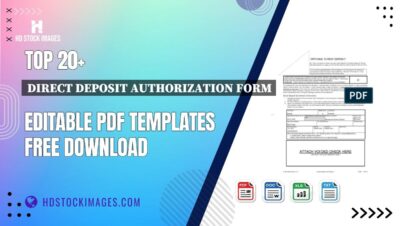 Top 20+ Direct Deposit Authorization Form Editable PDF Templates Free Download