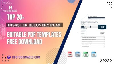 Top 20+ Disaster Recovery Plan  Editable PDF Templates Free Download