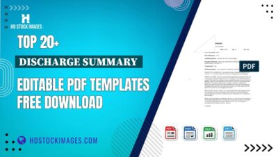 Top 20+ Discharge Summary  Editable PDF Templates Free Download