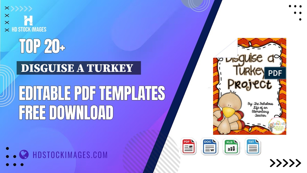 Top 20+ Disguise A Turkey   Editable PDF Templates Free Download