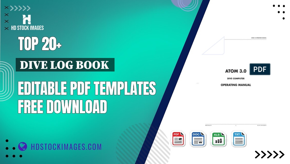 Top 20+ Dive Log Book  Editable PDF Templates Free Download