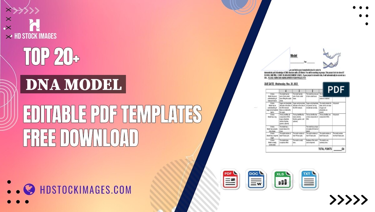 Top 20+ Dna Model Editable PDF Templates Free Download