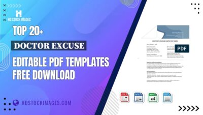 Top 20+ Doctor Excuse Editable PDF Templates Free Download
