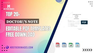 Top 20+ Doctor's Note Editable PDF Templates Free Download