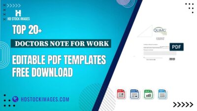 Top 20+  Doctors Note For Work Editable PDF Templates Free Download