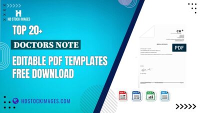 Top 20+ Doctors Note Editable PDF Templates Free Download