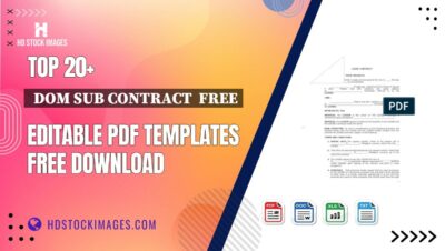 Top 20+  Dom Sub Contract  Free Editable PDF Templates Free Download