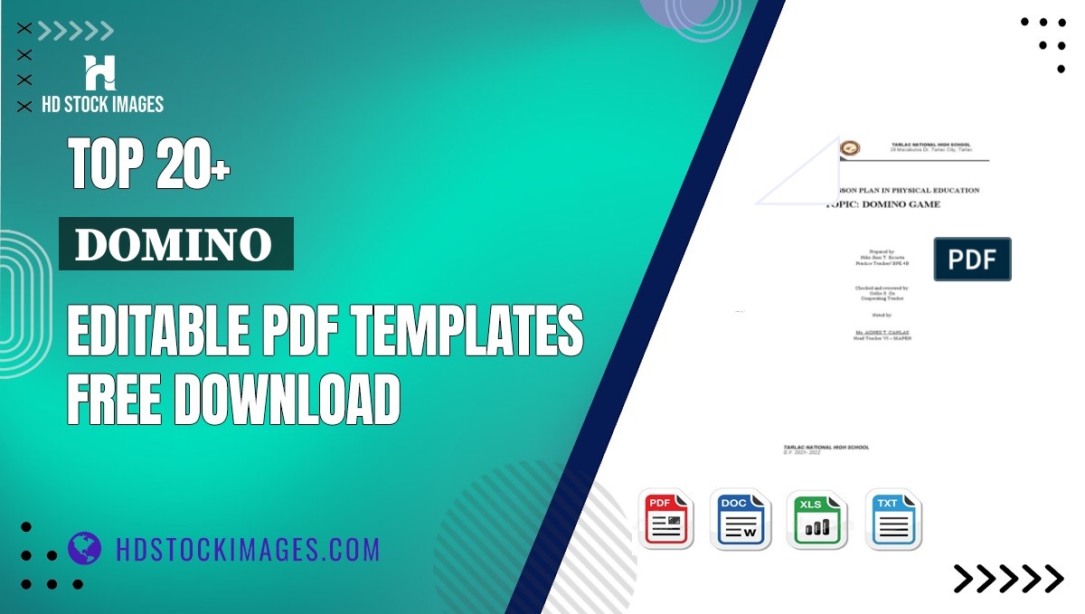 Top 20+ Domino  Editable PDF Templates Free Download