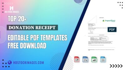 Top 20+ Donation Receipt Editable PDF Templates Free Download