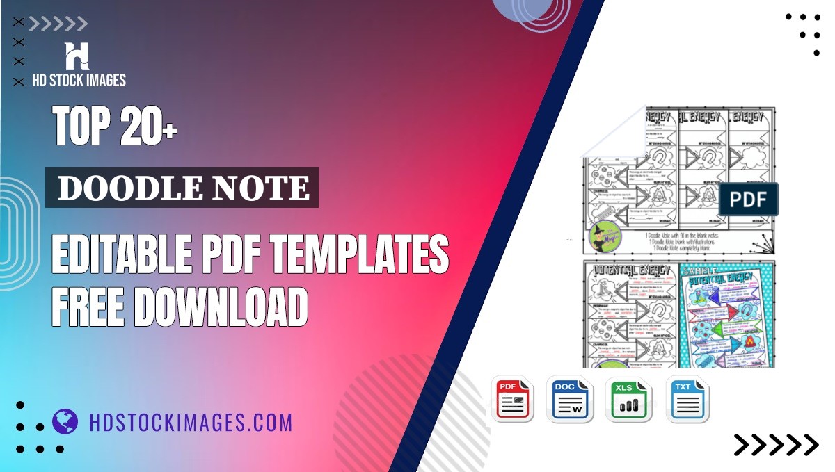 Top 20+ Doodle Note Editable PDF Templates Free Download