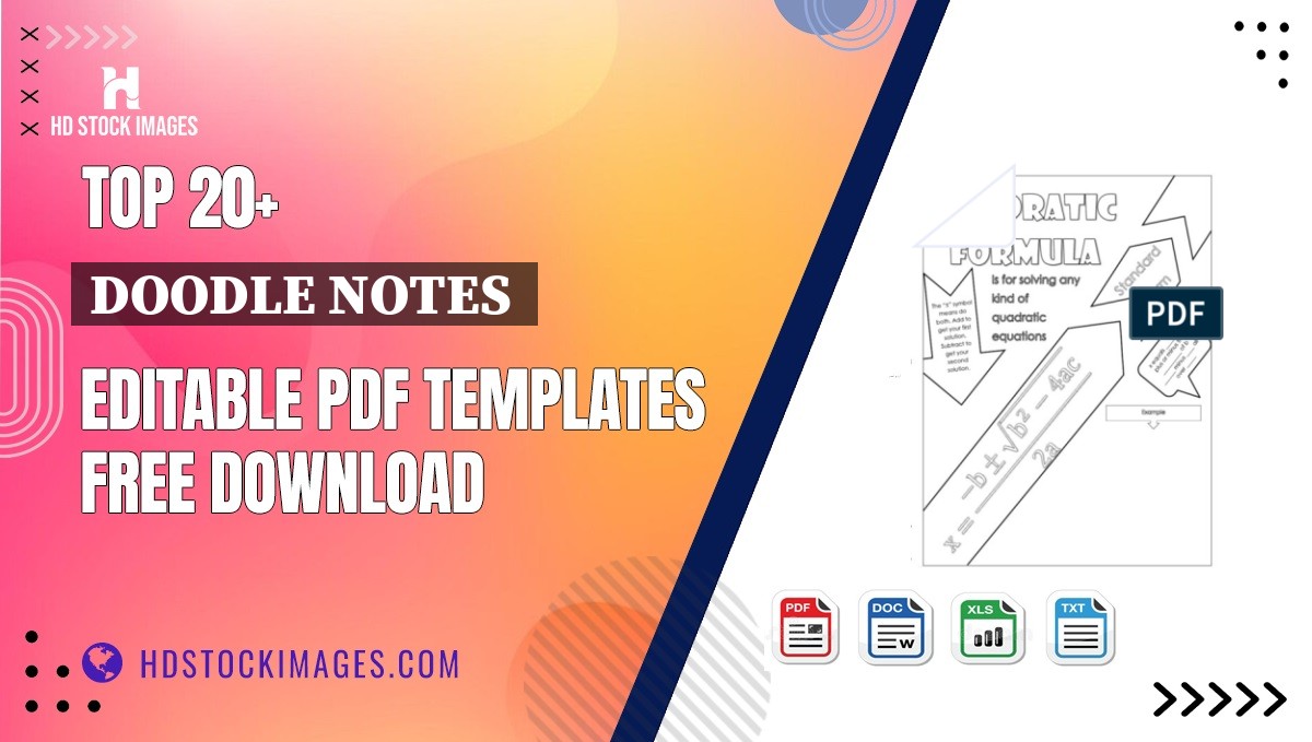 Top 20+ Doodle Notes  Editable PDF Templates Free Download