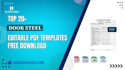 Top 20+ Door Steel Editable PDF Templates Free Download