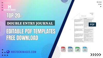 Top 20+ Double Entry Journal  Editable PDF Templates Free Download