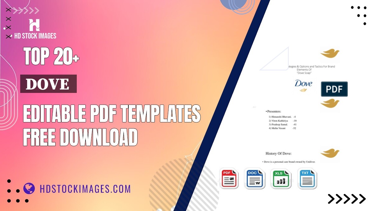 Top 20+ Dove  Editable PDF Templates Free Download