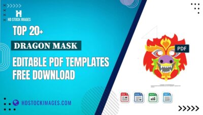 Top 20+ Dragon Mask  Editable PDF Templates Free Download