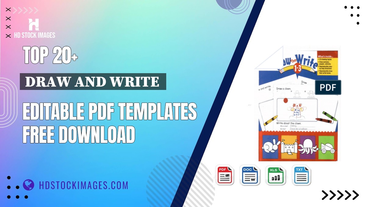 Top 20+ Draw And Write  Editable PDF Templates Free Download