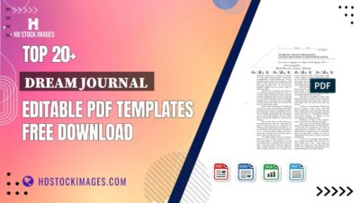 Top 20+ Dream Journal  Editable PDF Templates Free Download