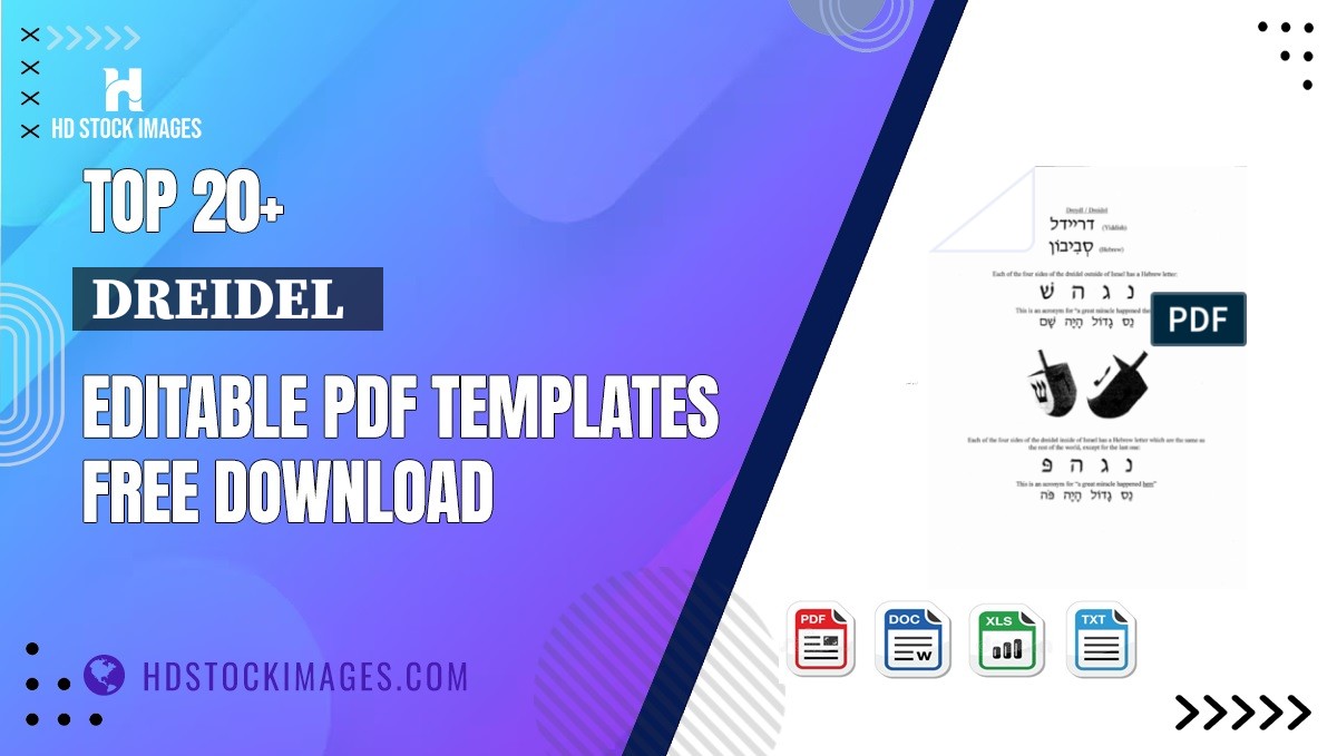 Top 20+ Dreidel   Editable PDF Templates Free Download