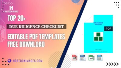 Top 20+  Due Diligence Checklist  Editable PDF Templates Free Download