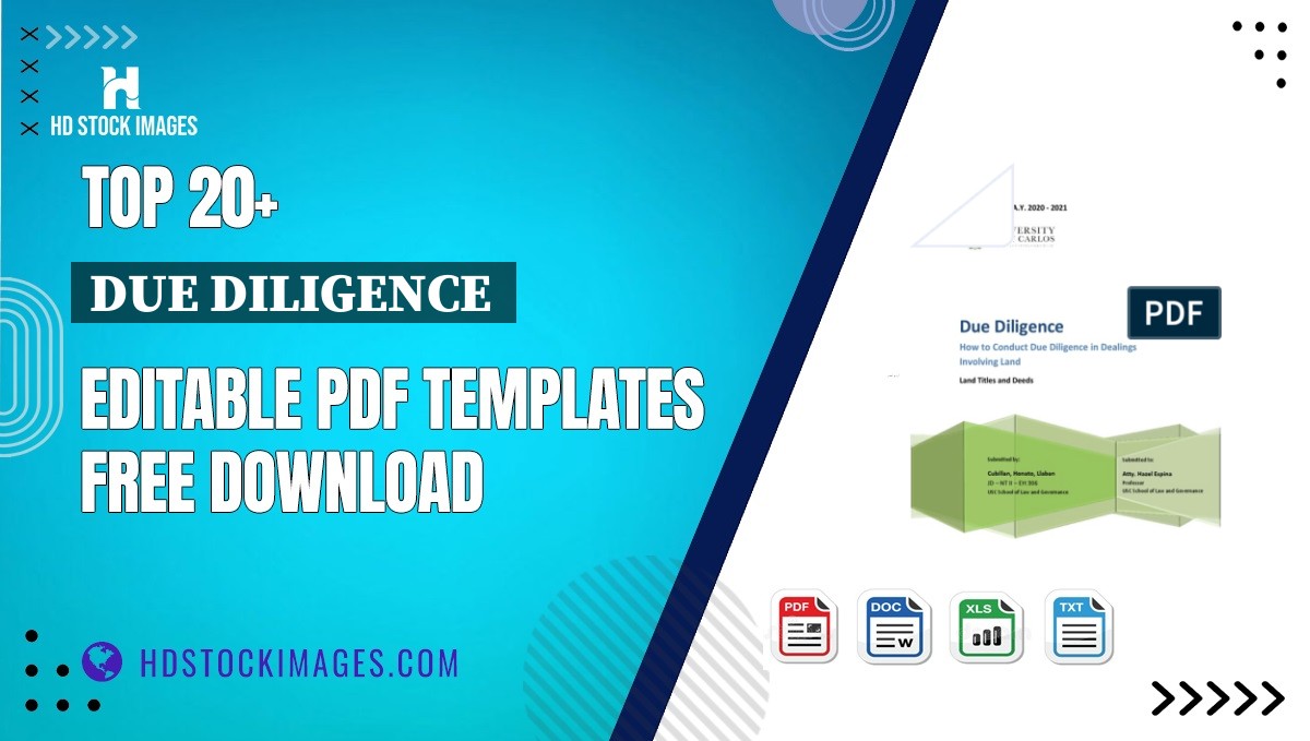 Top 20+ Due Diligence  Editable PDF Templates Free Download