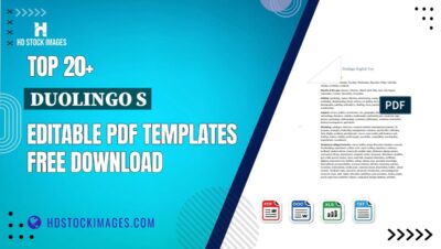 Top 20+ Duolingo S Editable PDF Templates Free Download