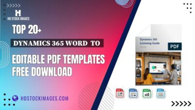 Top 20+ Dynamics 365 Word  To  Editable PDF Templates Free Download