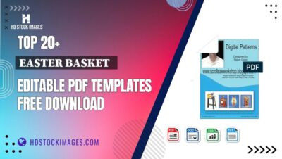 Top 20+ Easter Basket Editable PDF Templates Free Download