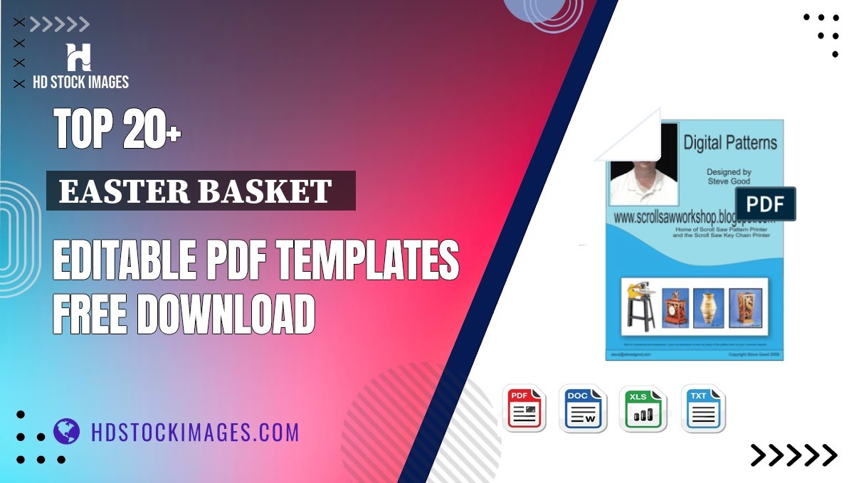 Top 20+ Easter Basket   Editable PDF Templates Free Download