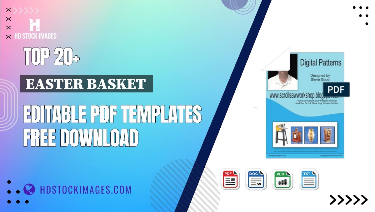 Top 20+ Easter Basket  Editable PDF Templates Free Download