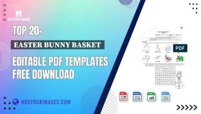 Top 20+ Easter Bunny Basket  Editable PDF Templates Free Download