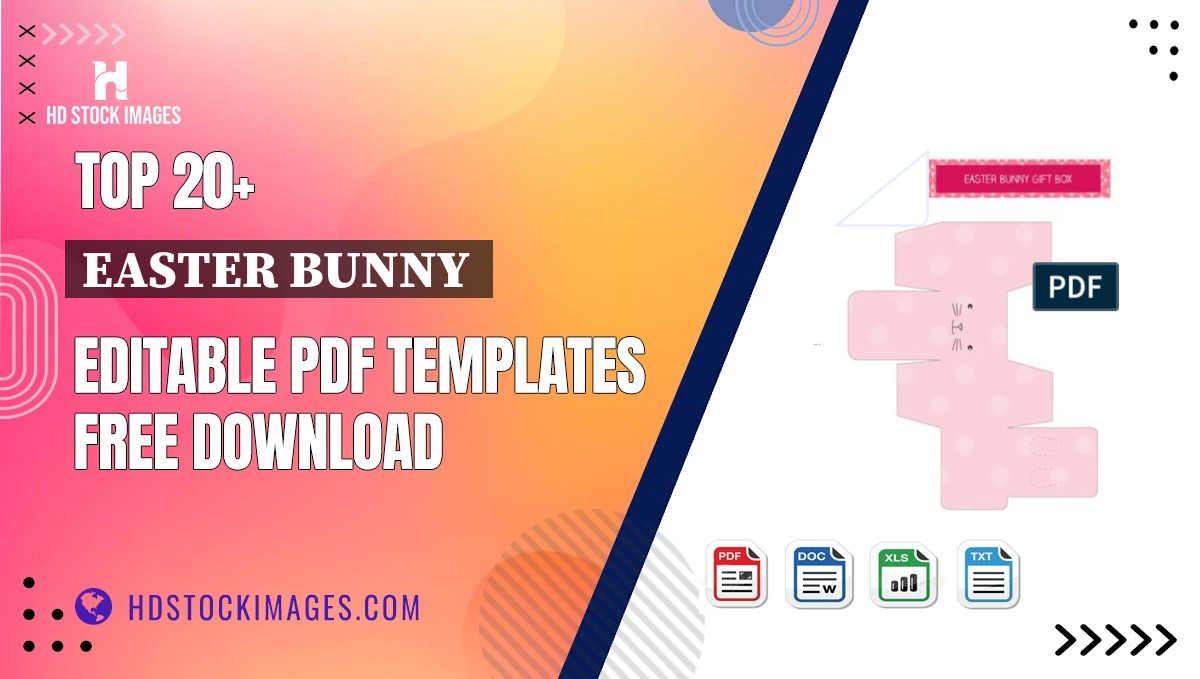 Top 20+ Easter Bunny  Editable PDF Templates Free Download