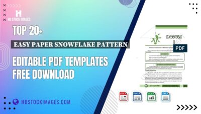 Top 20+ Easy Paper Snowflake Pattern Editable PDF Templates Free Download